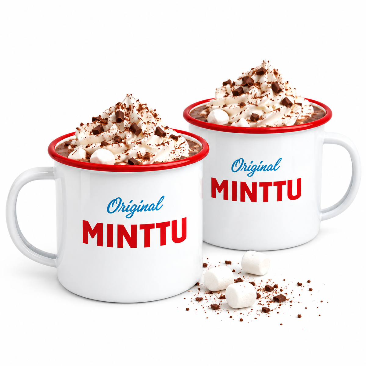 Emaljmugg 2-pack